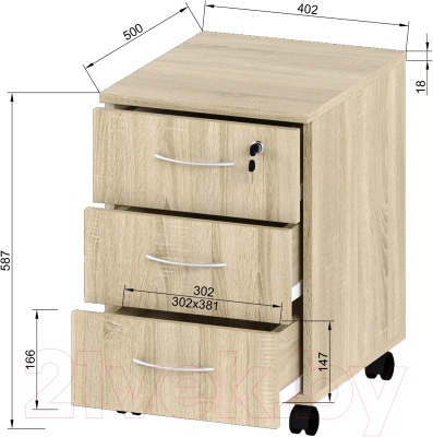 Тумба Славянская столица С-032/1 (дуб сонома)