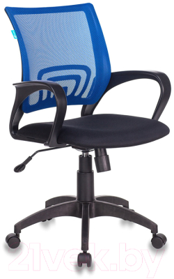 Кресло офисное Бюрократ CH-695N/BL/TW-11 (сетка синий/черный, TW-05/TW-11) - фото