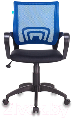 Кресло офисное Бюрократ CH-695N/BL/TW-11 (сетка синий/черный, TW-05/TW-11)