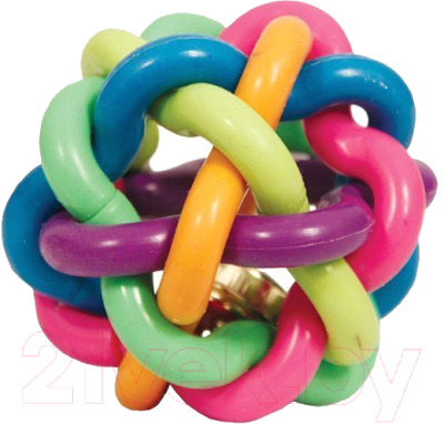 Игрушка для животных Triol Мяч-лабиринт с колокольчиком / 12191062 - фото