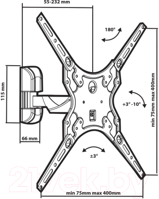 Кронштейн для телевизора Tuarex Alta-403