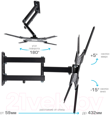Кронштейн для телевизора Tuarex Alta-404