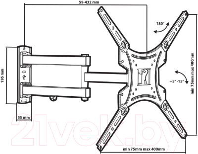 Кронштейн для телевизора Tuarex Alta-404
