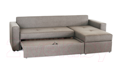 Диван угловой Мебель-Парк Торонто 1 Evolution 3 Antelope рогожка (светло-коричневый)