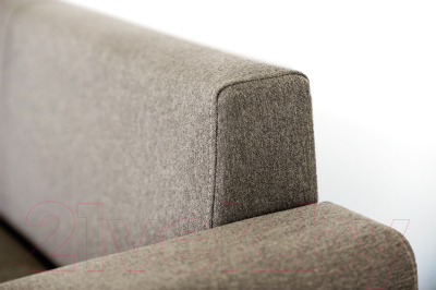 Диван угловой Мебель-Парк Торонто 1 Evolution 3 Antelope рогожка (светло-коричневый)