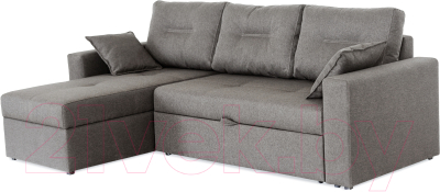 Диван угловой Мебель-Парк Торонто 1 Evolution 5 Stone рогожка (серый-камень)