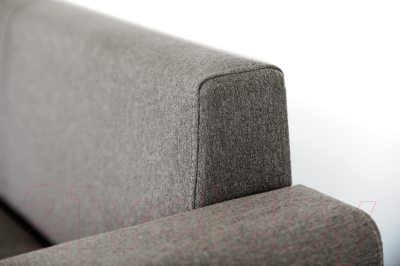 Диван угловой Мебель-Парк Торонто 1 Evolution 5 Stone рогожка (серый-камень)