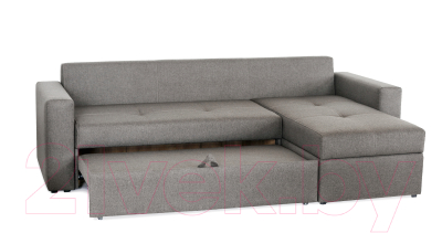 Диван угловой Мебель-Парк Торонто 1 Evolution 5 Stone рогожка (серый-камень)