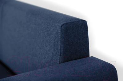 Диван угловой Мебель-Парк Торонто 1 Evolution 12 Navy рогожка (темно-синий)