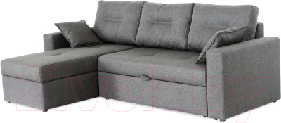 Диван угловой Мебель-Парк Торонто 1 Evolution 16 Grey рогожка (серый)