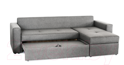 Диван угловой Мебель-Парк Торонто 1 Evolution 16 Grey рогожка (серый)