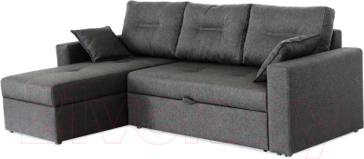 Диван угловой Мебель-Парк Торонто 1 Evolution 18 Elephant рогожка (серый-пыльный)