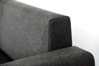 Диван угловой Мебель-Парк Торонто 1 Evolution 18 Elephant рогожка (серый-пыльный)