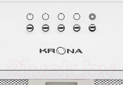 Вытяжка скрытая Krona Runa 600 PB WH / 00026693