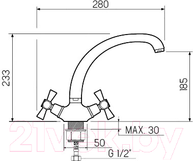 Смеситель РМС SL138-273F