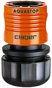 Соединитель для шланга Claber Aquastop 3/4” / 8604 - фото