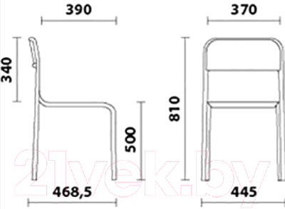 Стул офисный UTFC Аскона BL