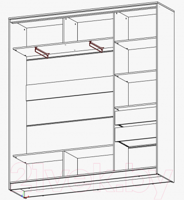 Шкаф Рэйгрупп 203450 TTX Elgon РГ-08.02