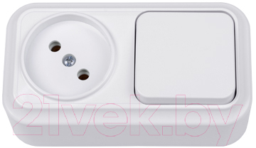 Блок выключатель+розетка Bylectrica Вариант В-РЦ-7111 - фото