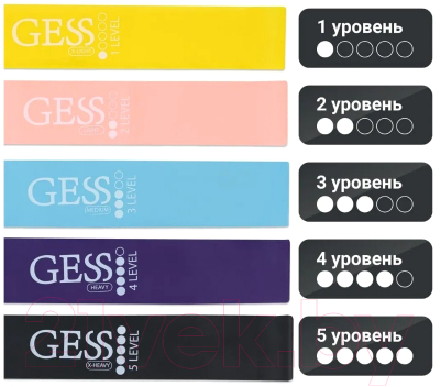 Набор эспандеров Gess Flex Set / GESS-092