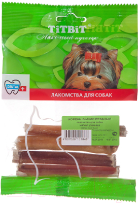 Лакомство для собак TiTBiT Корень бычий резаный / 1846 - фото