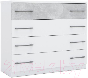 Комод Империал Аврора (белый/ателье светлый) - фото