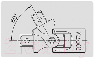 Шарнир карданный Toptul CAHK1678