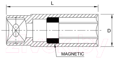 Головка слесарная Toptul BAAT1221