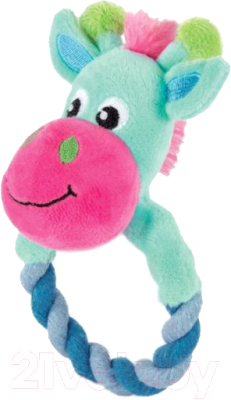 Игрушка для собак Triol Жираф с кольцом / 12141128 - фото