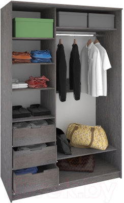 Шкаф Кортекс-мебель Сенатор ШК10 Классика ДСП