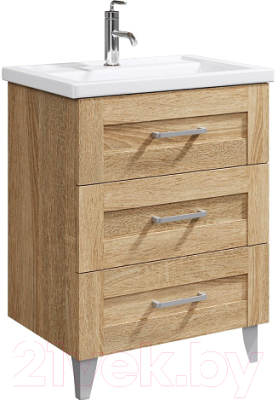 Тумба с умывальником Aqwella Фостер / FOS01073DS (дуб сонома) - фото
