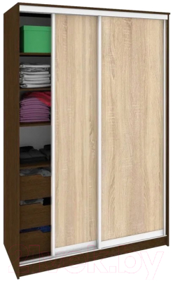 Шкаф Кортекс-мебель Сенатор ШК10 Классика ДСП - фото