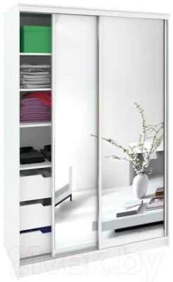 Шкаф Кортекс-мебель Сенатор ШК10 Классика зеркало - фото