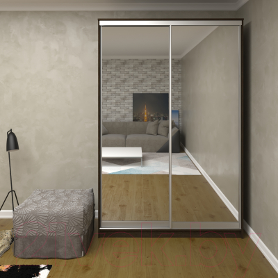 Шкаф Кортекс-мебель Сенатор ШК10 Классика зеркало