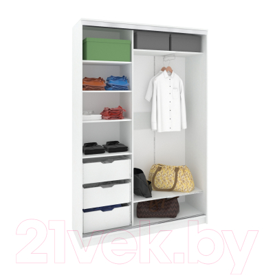 Шкаф Кортекс-мебель Сенатор ШК10-45 Классика ДСП