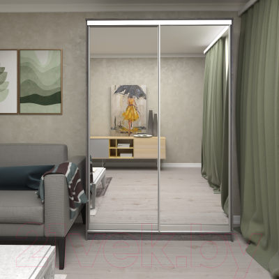 Шкаф Кортекс-мебель Сенатор ШК10-45 Классика зеркало