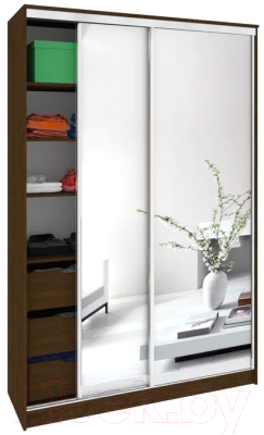 Шкаф Кортекс-мебель Сенатор ШК10-45 Классика зеркало - фото