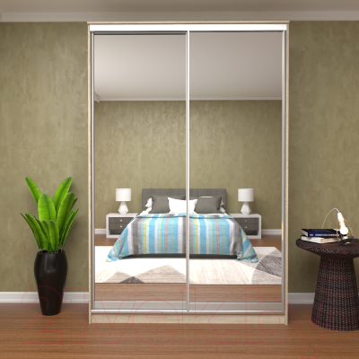 Шкаф Кортекс-мебель Сенатор ШК10-45 Классика зеркало