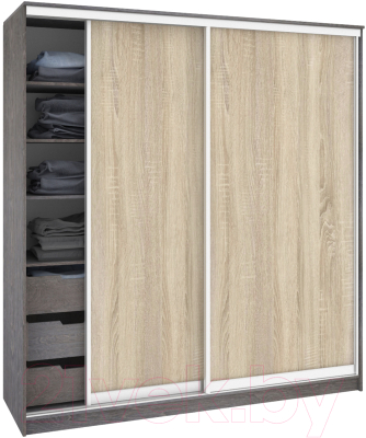 Шкаф Кортекс-мебель Сенатор ШК12 Классика ДСП - фото