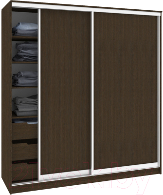 Шкаф Кортекс-мебель Сенатор ШК12 Классика ДСП - фото