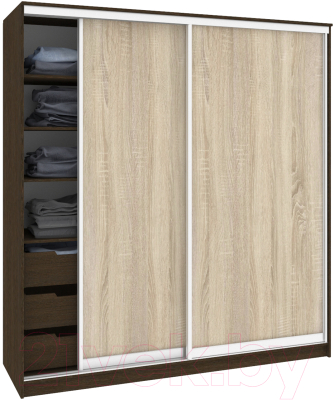 Шкаф Кортекс-мебель Сенатор ШК12 Классика ДСП - фото