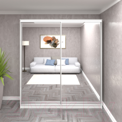 Шкаф Кортекс-мебель Сенатор ШК12 Классика зеркало