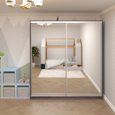 Шкаф Кортекс-мебель Сенатор ШК12 Классика зеркало