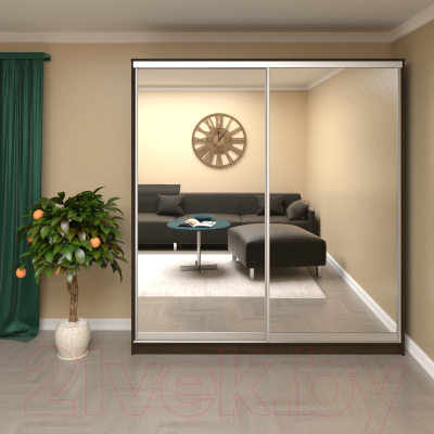 Шкаф Кортекс-мебель Сенатор ШК12 Классика зеркало