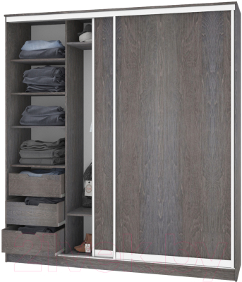 Шкаф Кортекс-мебель Сенатор ШК12-45 Классика ДСП - фото