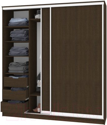 Шкаф Кортекс-мебель Сенатор ШК12-45 Классика ДСП - фото