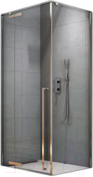 Душевой уголок Aquanet Ideal 100x100 / AE-AXC10MZ-S-С (прозрачное стекло/хром) - фото