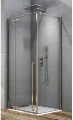 Душевой уголок Aquanet Ideal 100x100 / AE-AXC10MZ-S-С (прозрачное стекло/хром)