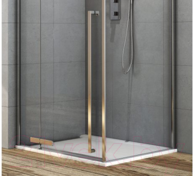 Душевой уголок Aquanet Ideal 100x100 / AE-AXC10MZ-S-С (прозрачное стекло/хром)