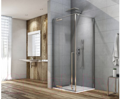 Душевой уголок Aquanet Ideal 100x100 / AE-AXC10MZ-S-С (прозрачное стекло/хром)